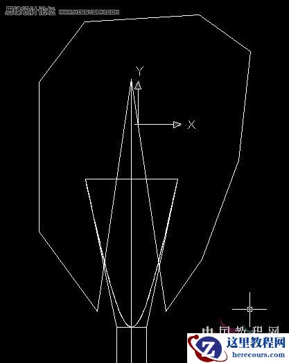 AutoCAD教程：一字形和十字形螺丝刀头的画法