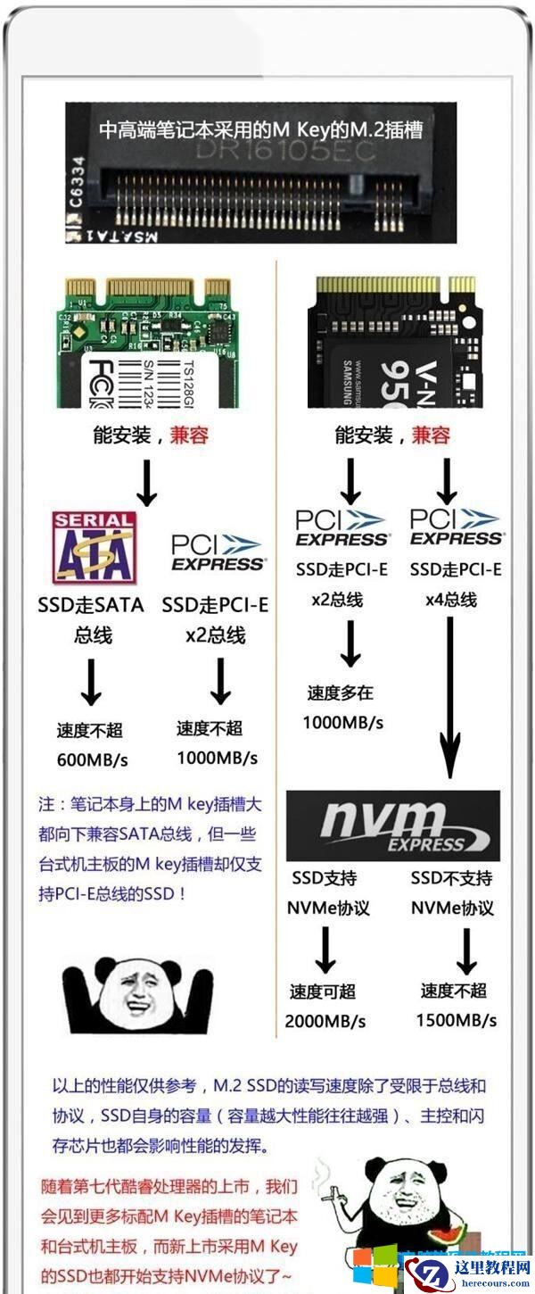 M.2.接口的区别?看懂两张图就可以了
