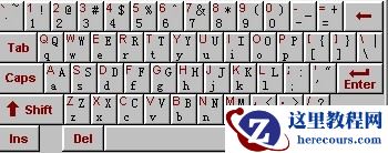 标准的英式键盘
