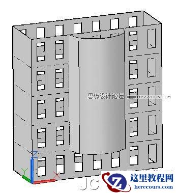 AutoCAD 2011教程:曲面命令创建楼房
