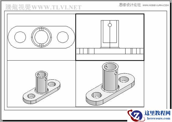 AutoCAD实例教程：中并列视口的打印输出