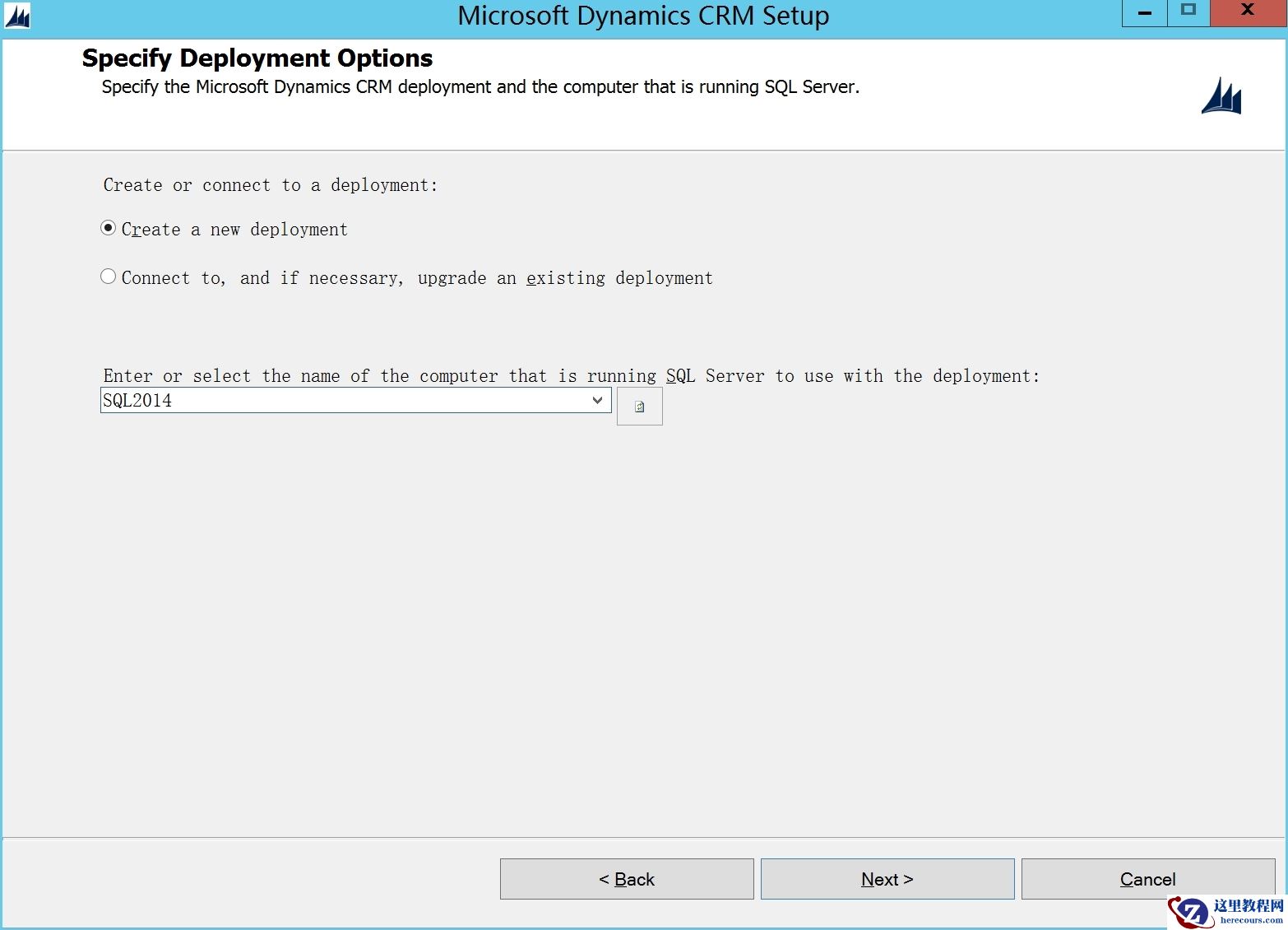 部署Microsoft Dynamics CRM 2016