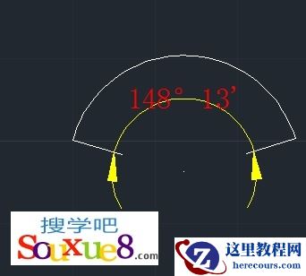 AutoCAD使用DIMANGULAR命令角度标注