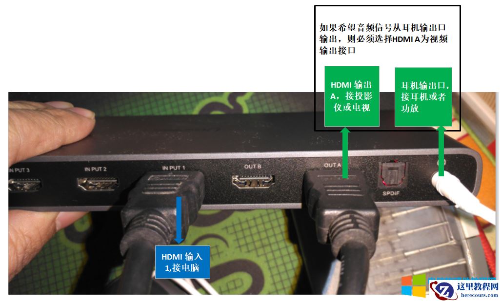 知识分享006：绿联的HDMI矩阵设备连接说明