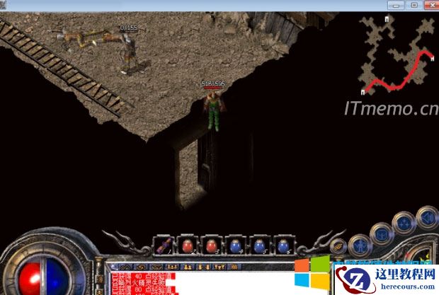 2、从废矿入口右侧的洞进入