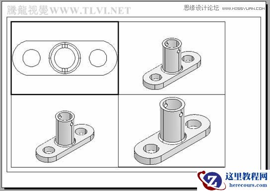 AutoCAD实例教程：中并列视口的打印输出