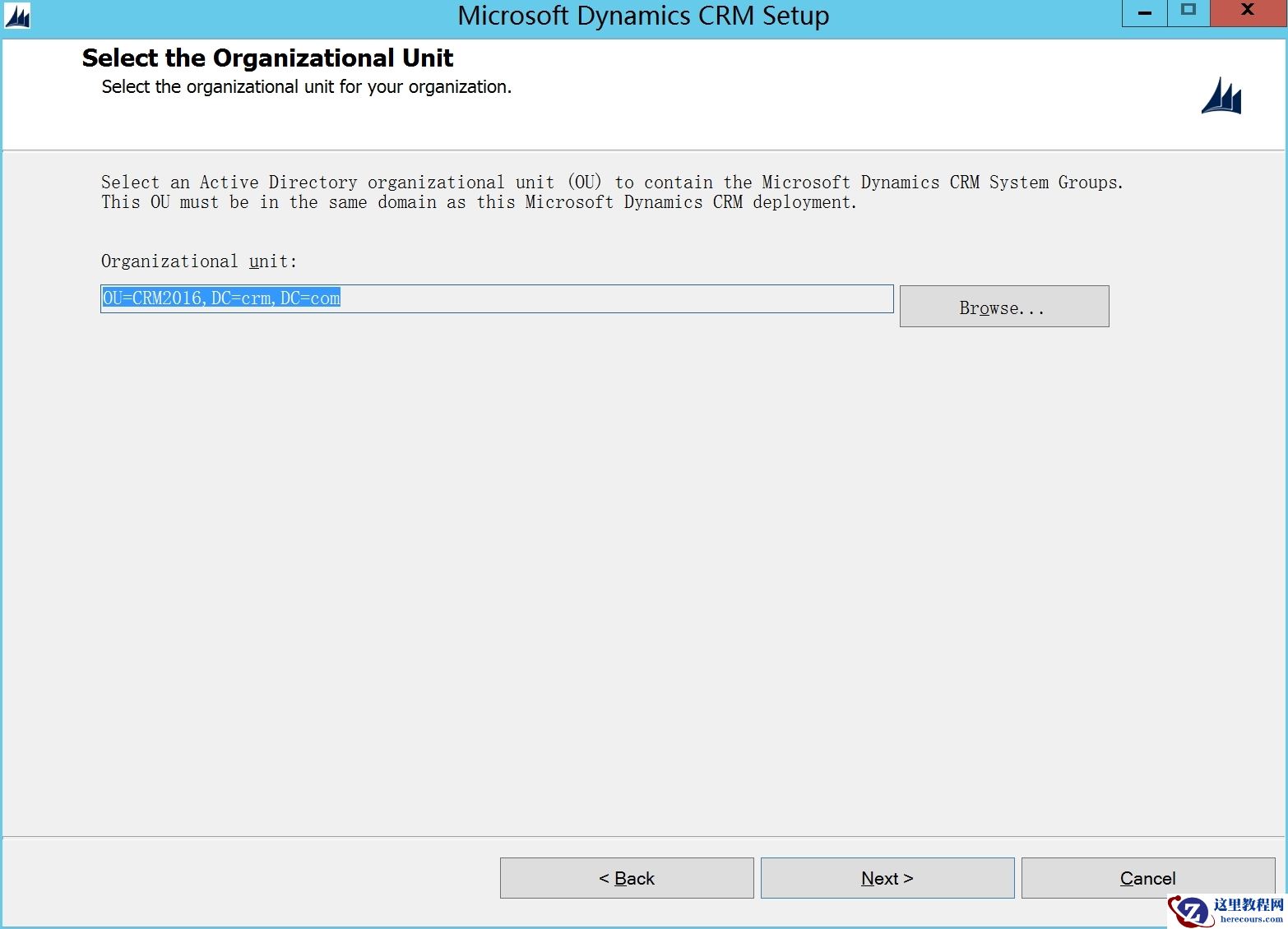 部署Microsoft Dynamics CRM 2016