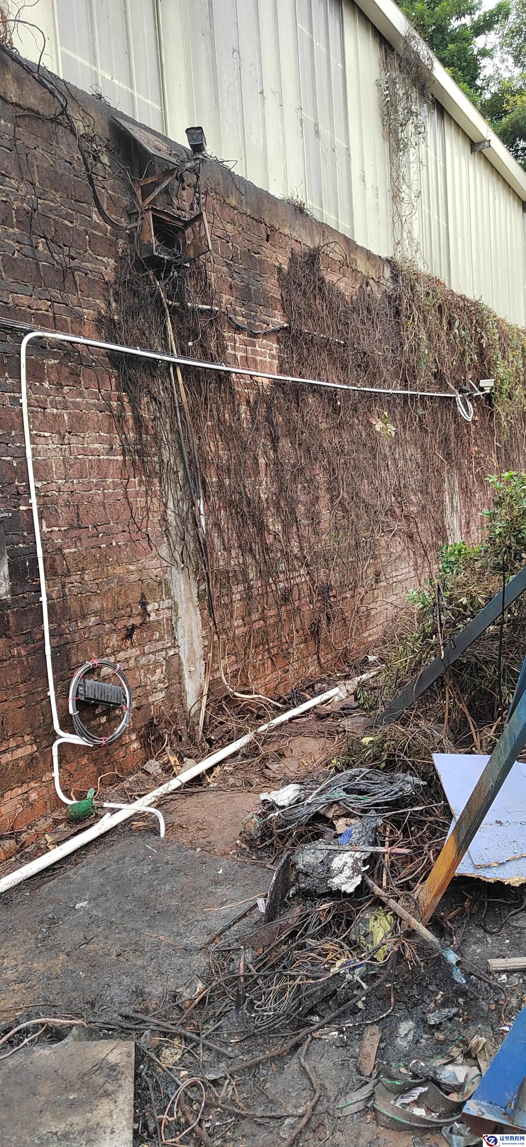 手把手教你零基础教学围墙监控摄像头安装方法图解教程