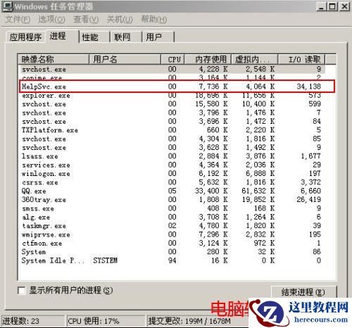 helpsvc.exe是什么进程