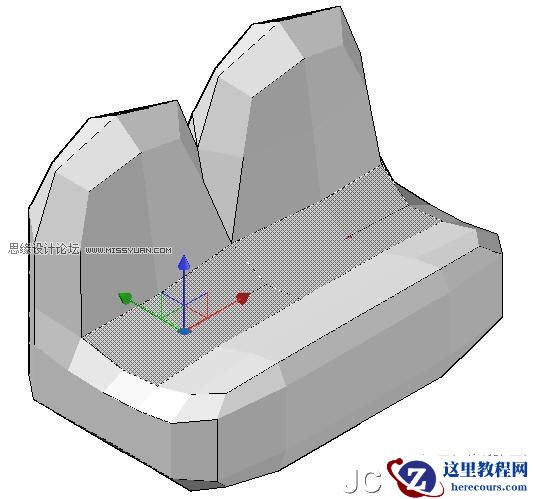 AutoCAD教程：运用长方体网格拉伸制作双人和多人沙发