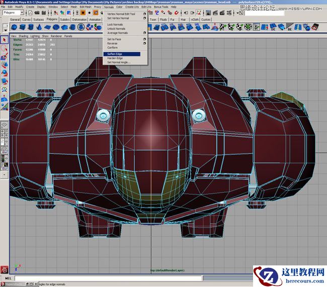 Maya建模教程:打造超级英雄钢铁侠