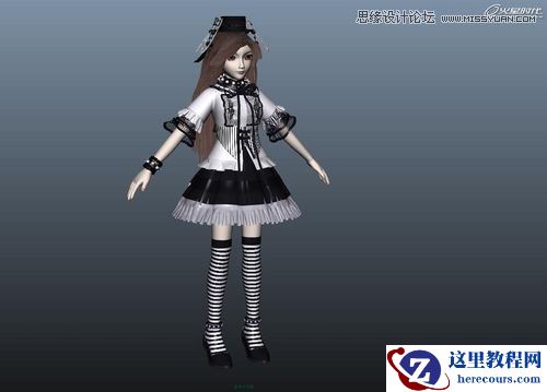 BJD娃娃 Maya打造华丽BJD娃娃