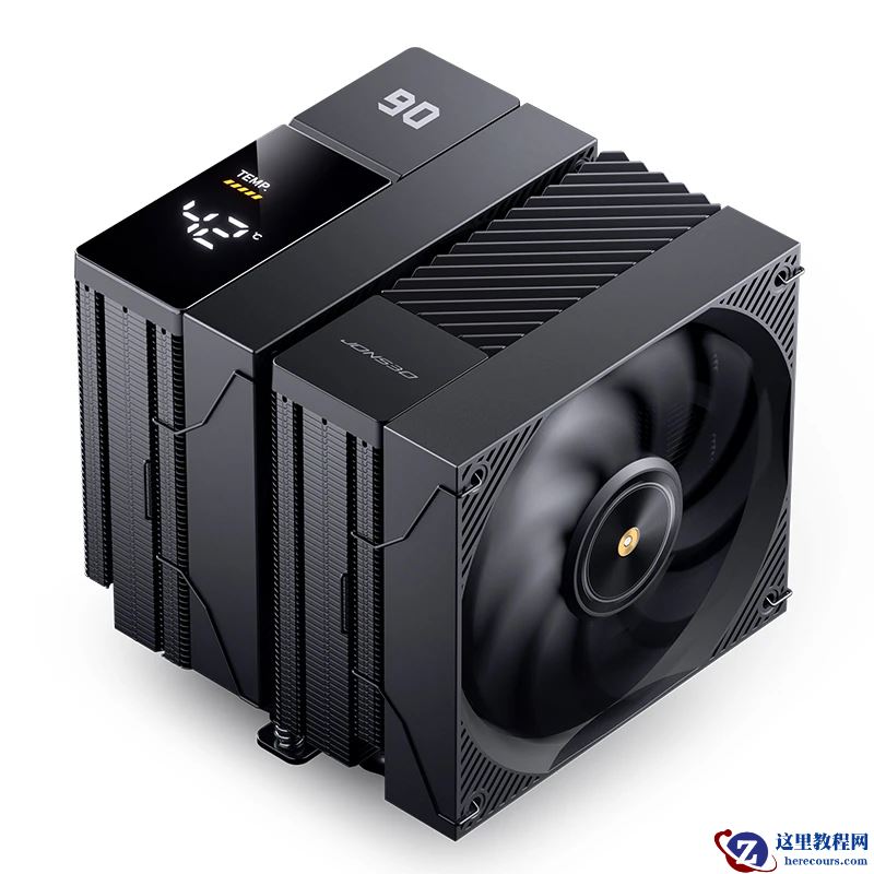 乔思伯推出屏显风冷散热器 CC90，双塔双风扇 285W D-TDP