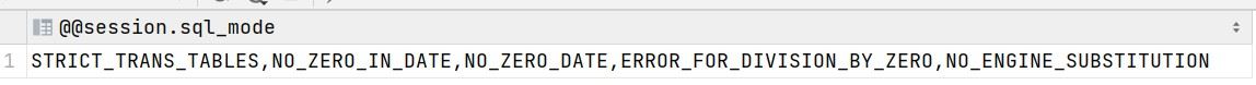 Mysql严格模式小结