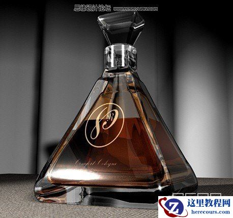 Maya教程：如何创建盛放液体的玻璃器皿材质