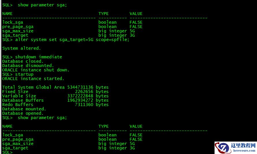 Oracle Rac 修改SGA_TARGET值无变化