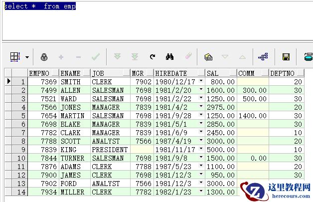 ORACLE 数据库 查询语句与DML语句