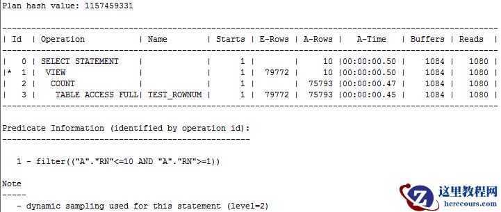 Oracle Rownum分页改写