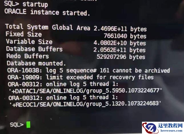 断电redo日志损坏处理