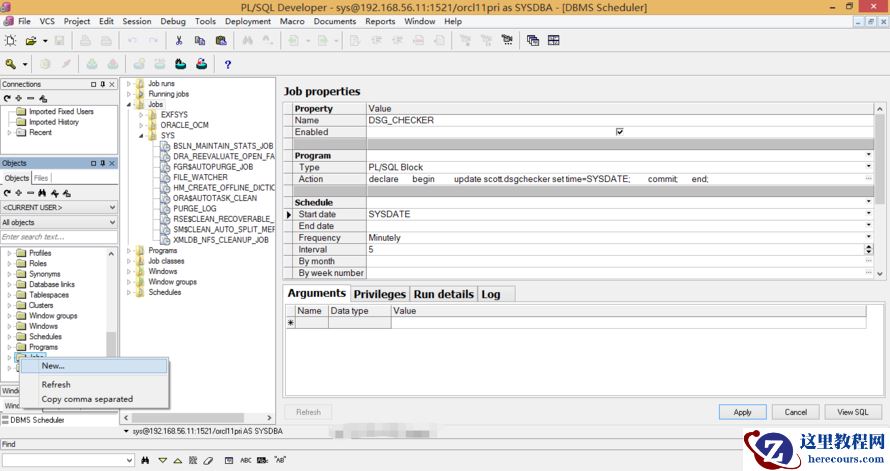 ORACLE  dbms_scheduler.create_job创建job作业遭遇PLS-00306