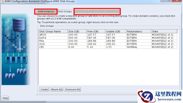 oracle数据库的ACFS图形界面不可选择