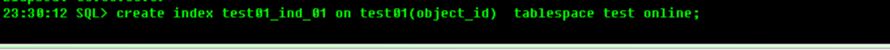 oracle 查看数据库操作进度的方法一索引创建进度查看
