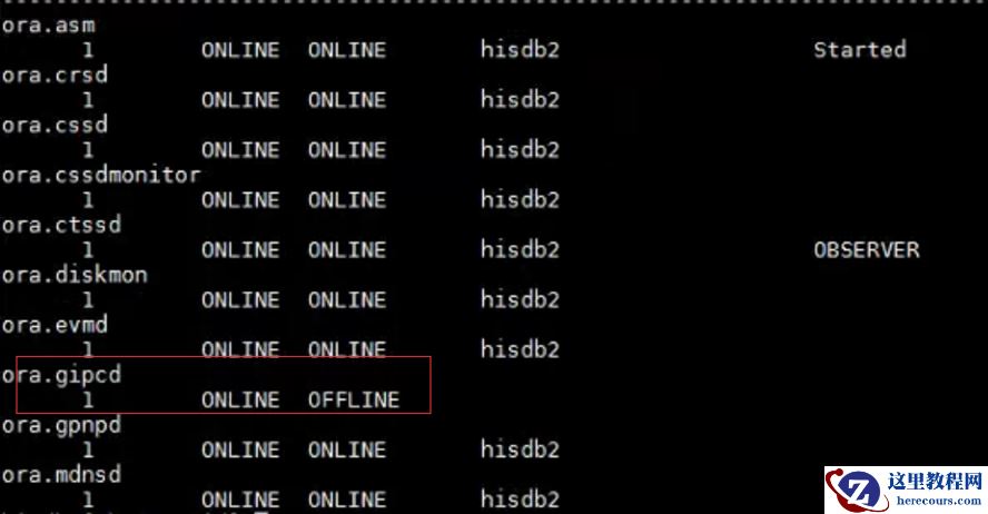 rac集群二几点重启ora.gipcd不能正常启动