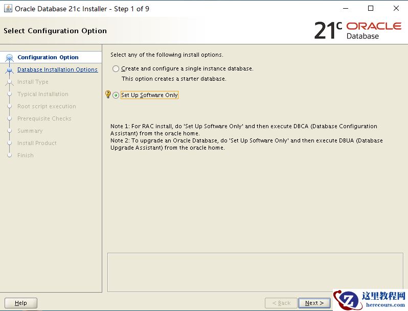 Oracle Linux 8.10 图形化安装 Oracle Database 21c