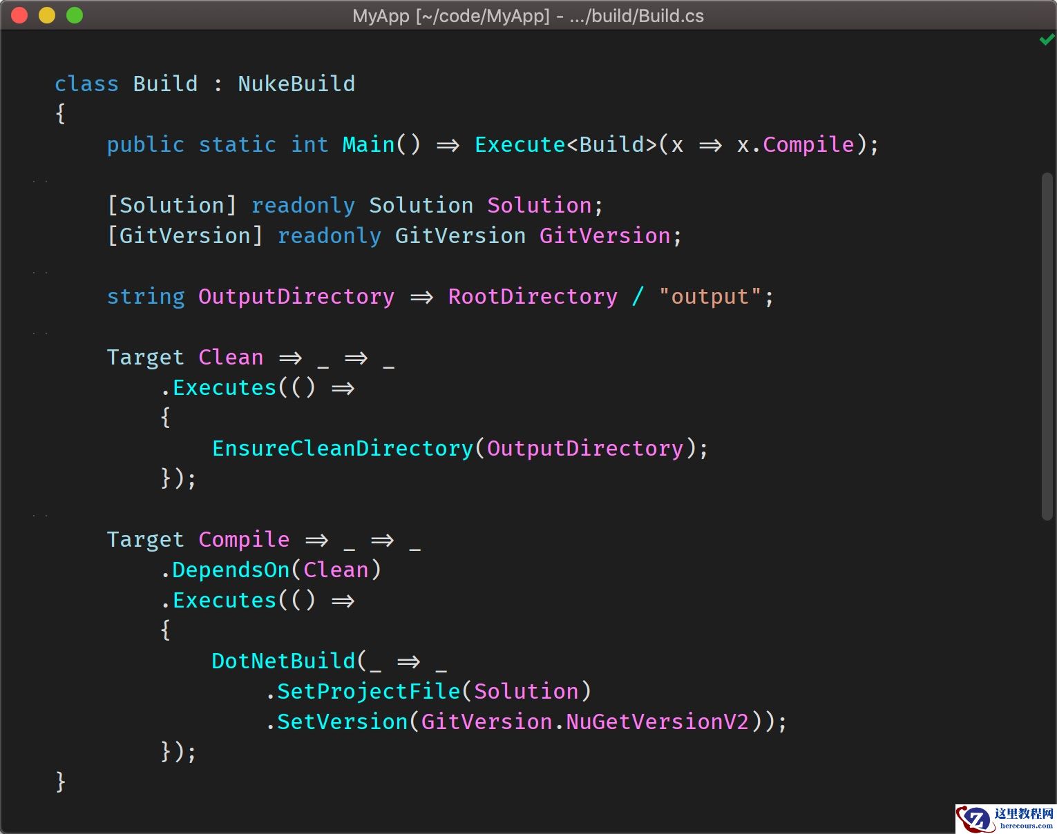 通过 Nuke 为 Dotnet Core 应用构建自动化流程