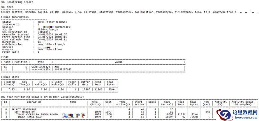 Sql monitor介绍使用