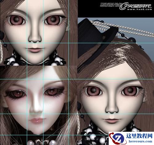 BJD娃娃 Maya打造华丽BJD娃娃