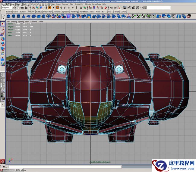 Maya建模教程:打造超级英雄钢铁侠