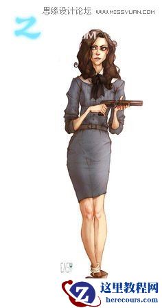 MAYA结合ZBRUSH制作美女杀手CG人物