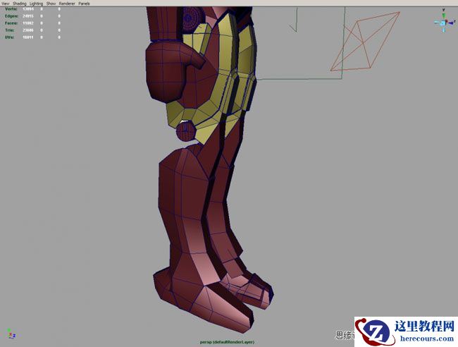 Maya建模教程:打造超级英雄钢铁侠