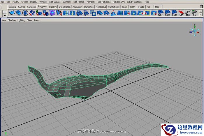 Maya建模教程:制作真实的恐龙