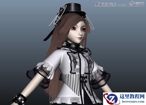 BJD娃娃 Maya打造华丽BJD娃娃