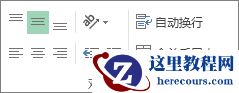 “开始”选项卡上的“对齐”组