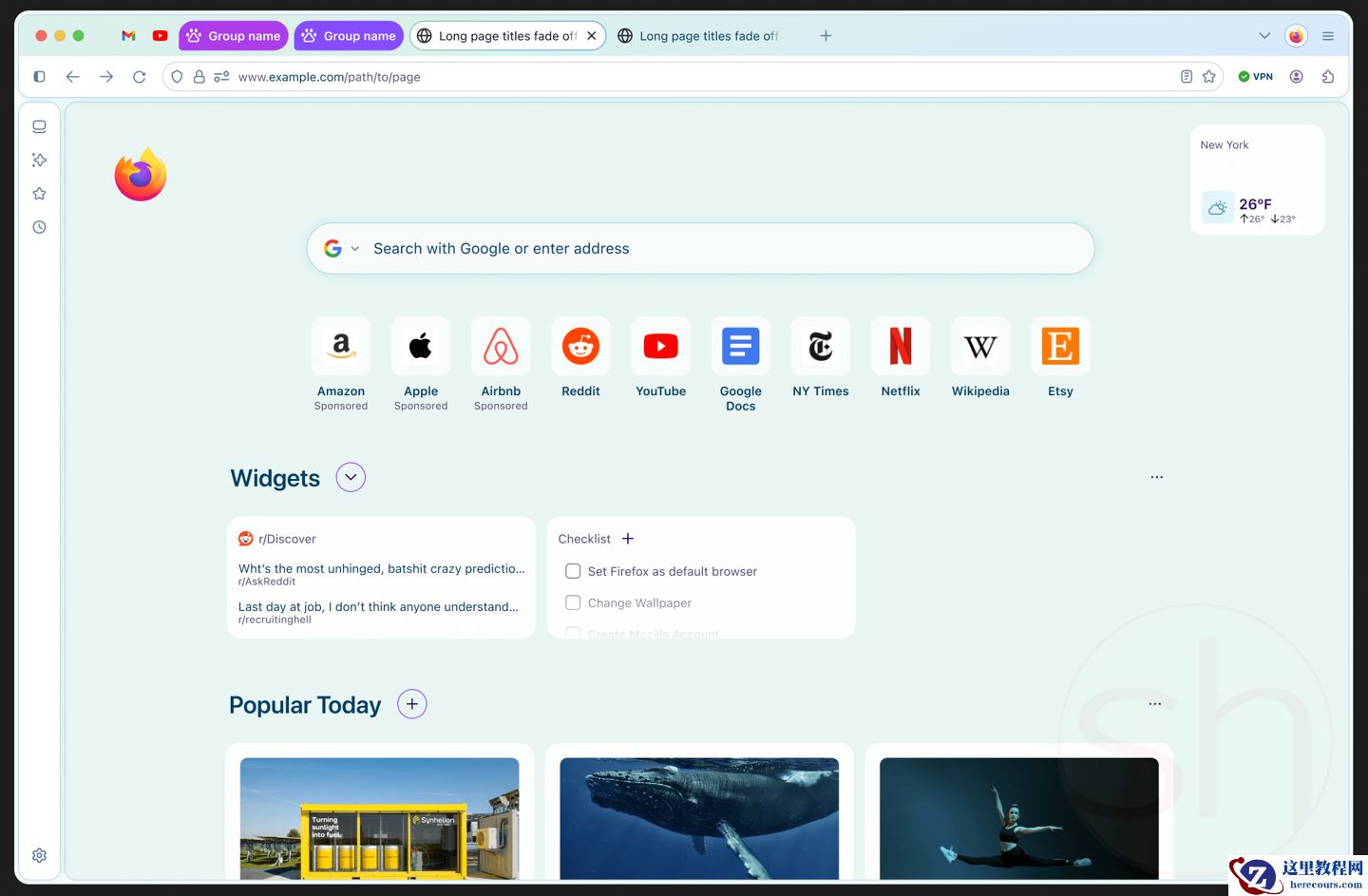 火狐 Firefox 浏览器 Nova 界面曝光：圆角 UI、柔和色彩