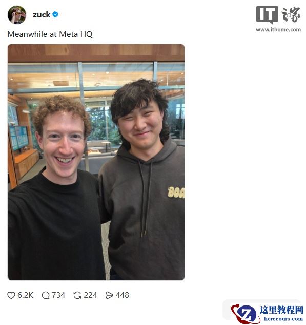 Meta CEO 扎克伯格晒亲密合影，力破与亚历山大 · 王不和传闻