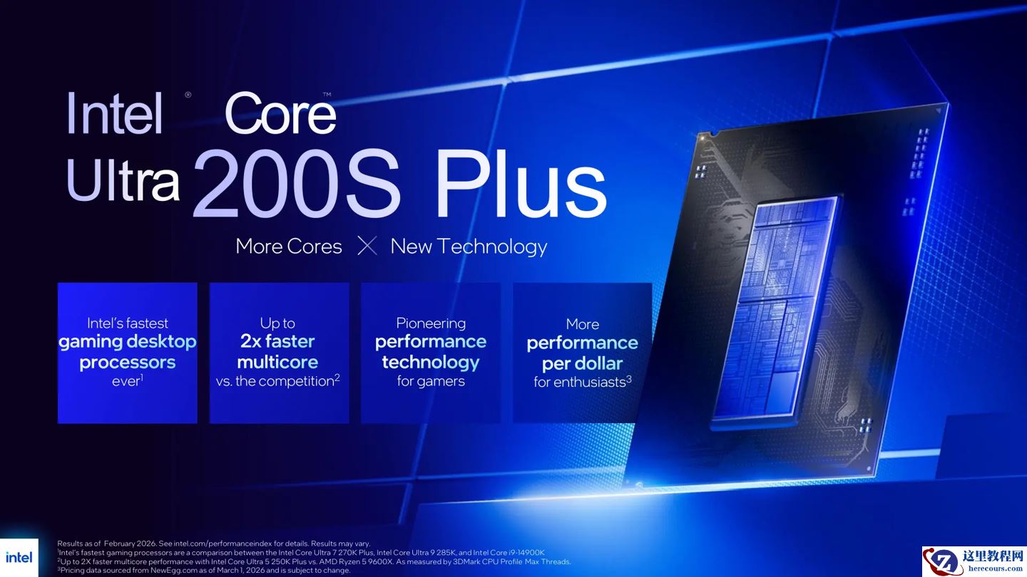英特尔酷睿 Ultra 200S Plus 系列 CPU 登场：250K/270K 售价 199~299 美元，D2D 频率提升近 1GHz