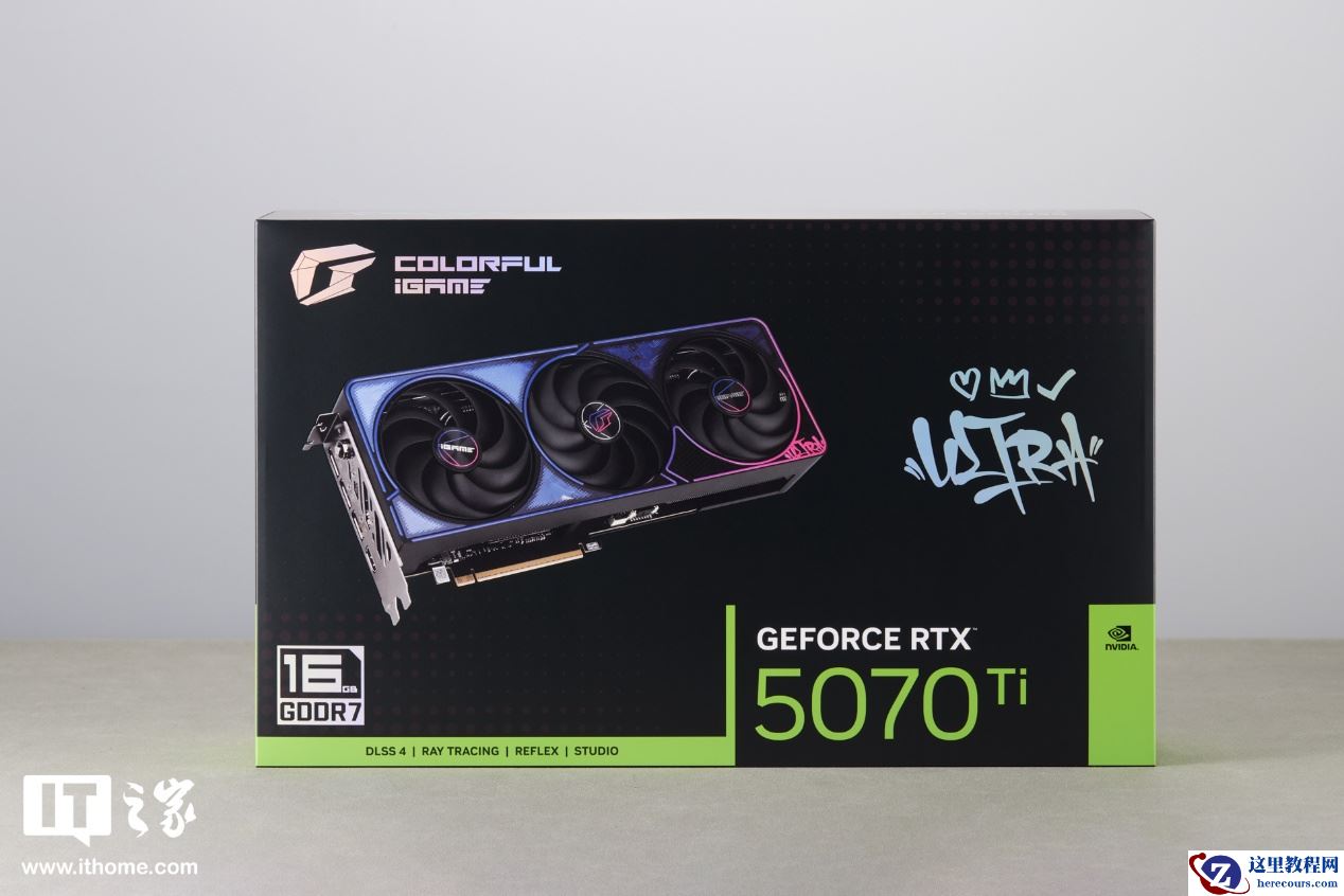 【IT之家开箱】七彩虹 iGame RTX 5070 Ti Ultra SFF 显卡图赏：嘻哈涂鸦风，设计更潮酷
