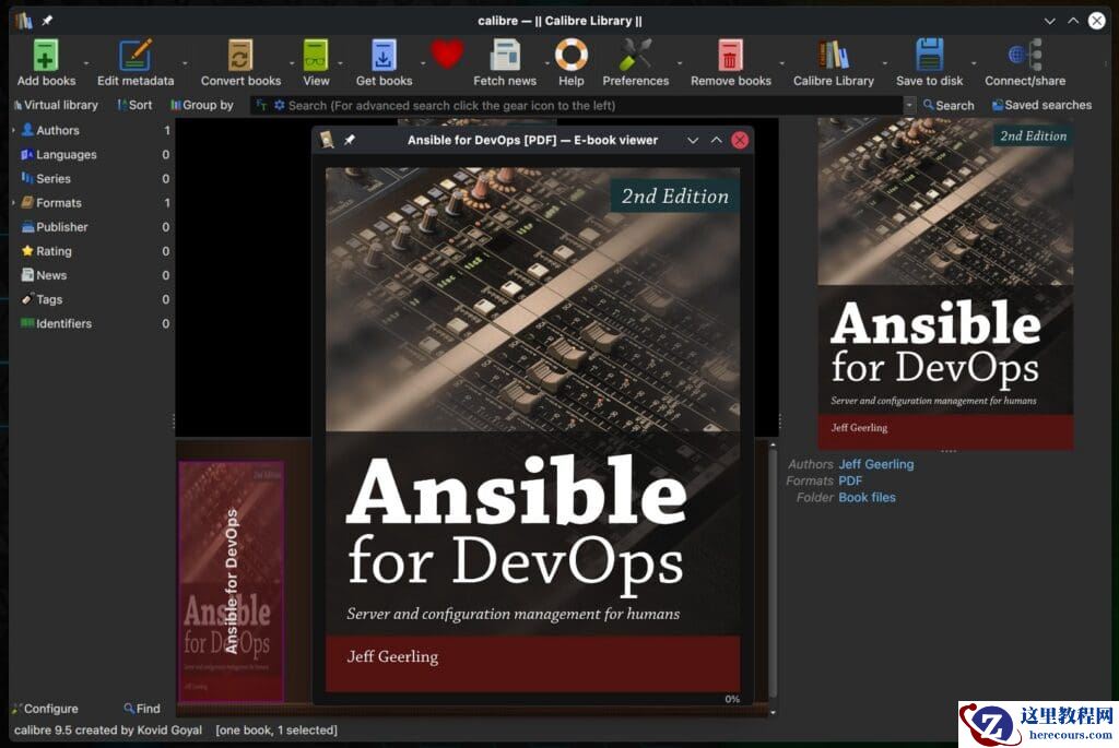 开源电子书管理工具 Calibre 9.5 发布：书库主界面可显示阅读进度