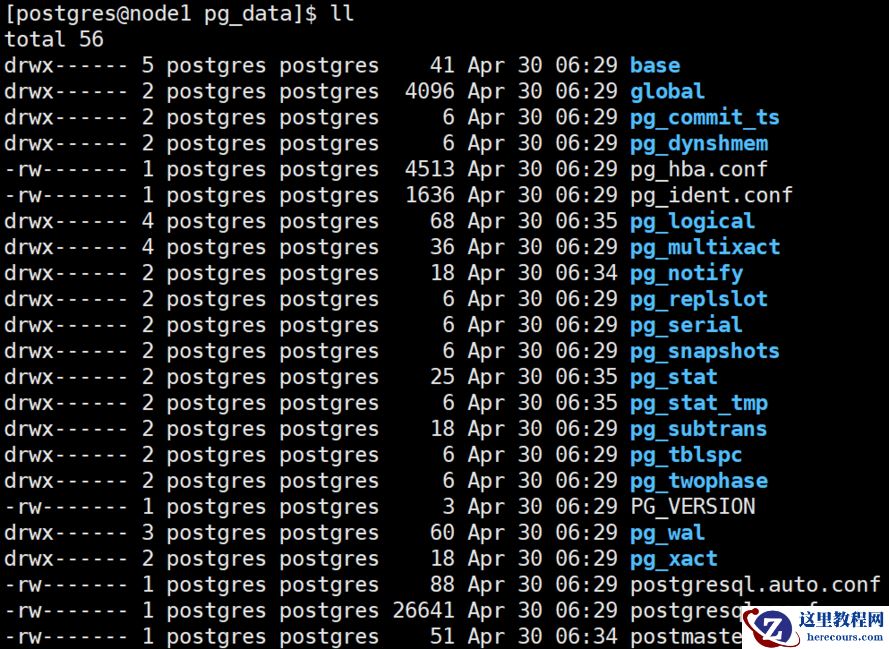 PostgreSQL：物理结构