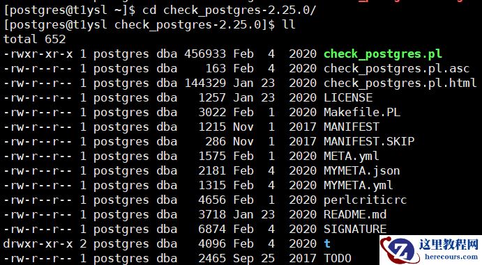 check_postgres脚本集检查数据库健康情况