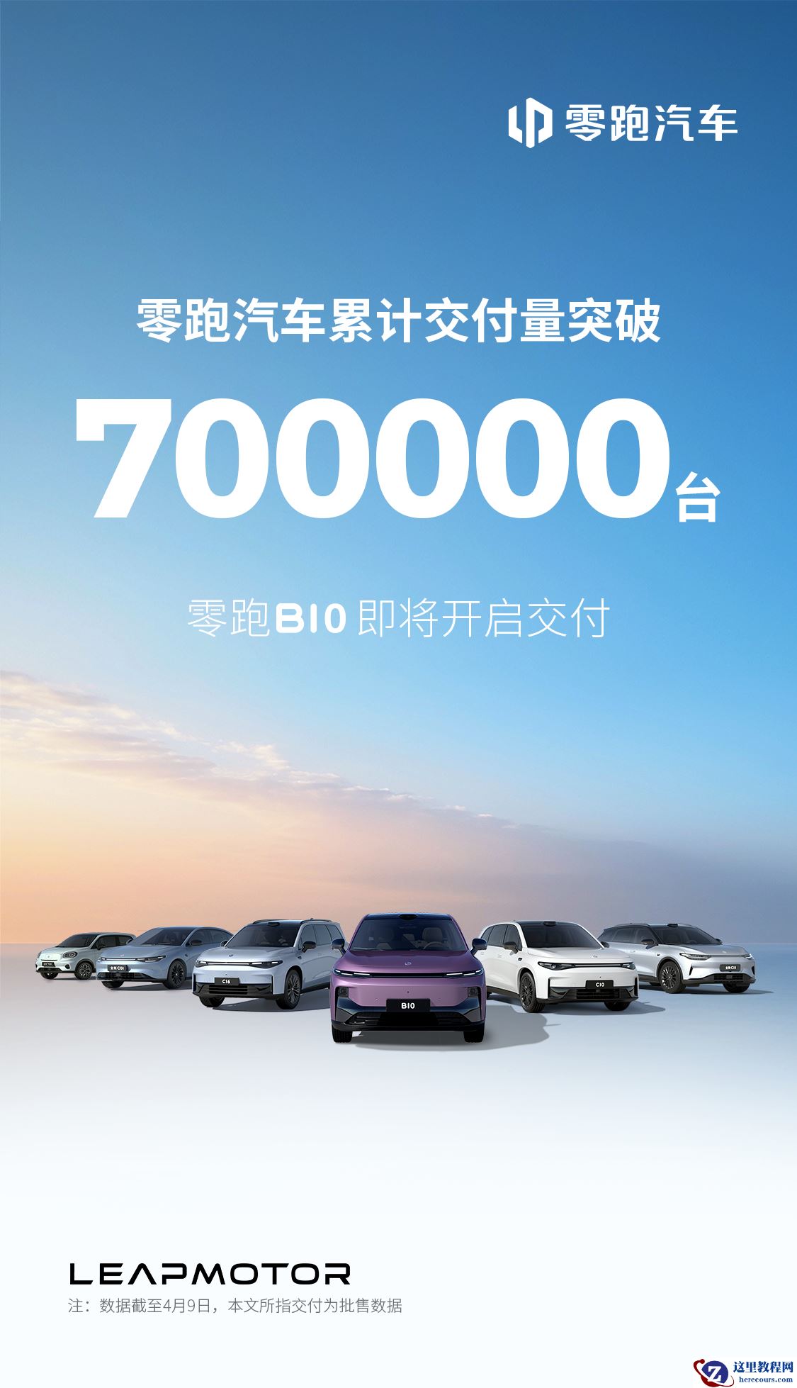 零跑汽车累计交付量突破70万台，B10即将开启交付