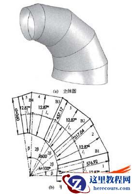 SolidWorks的渐缩弯头展开新方法