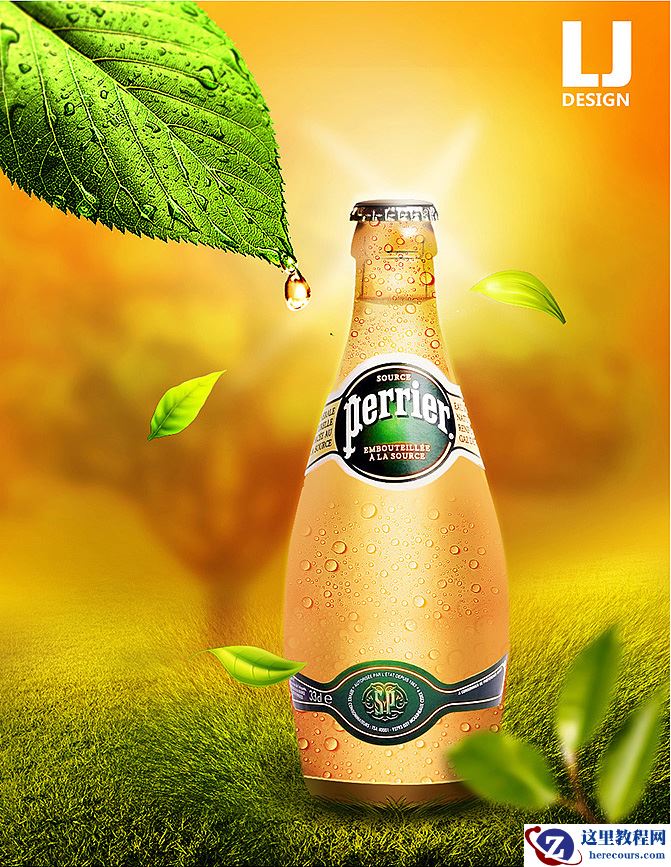 Photoshop制作时尚的夏季啤酒广告设计教程