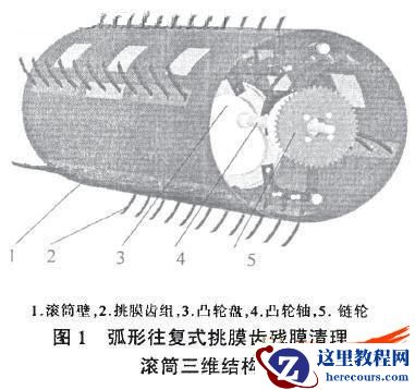 残膜捡拾滚筒的Solidworks 3D设计和运动仿真