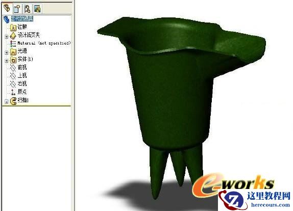 SolidWorks扫描实例建模教程