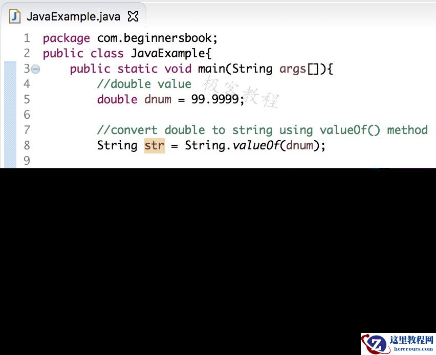 Java 实例 double到字符串的转换